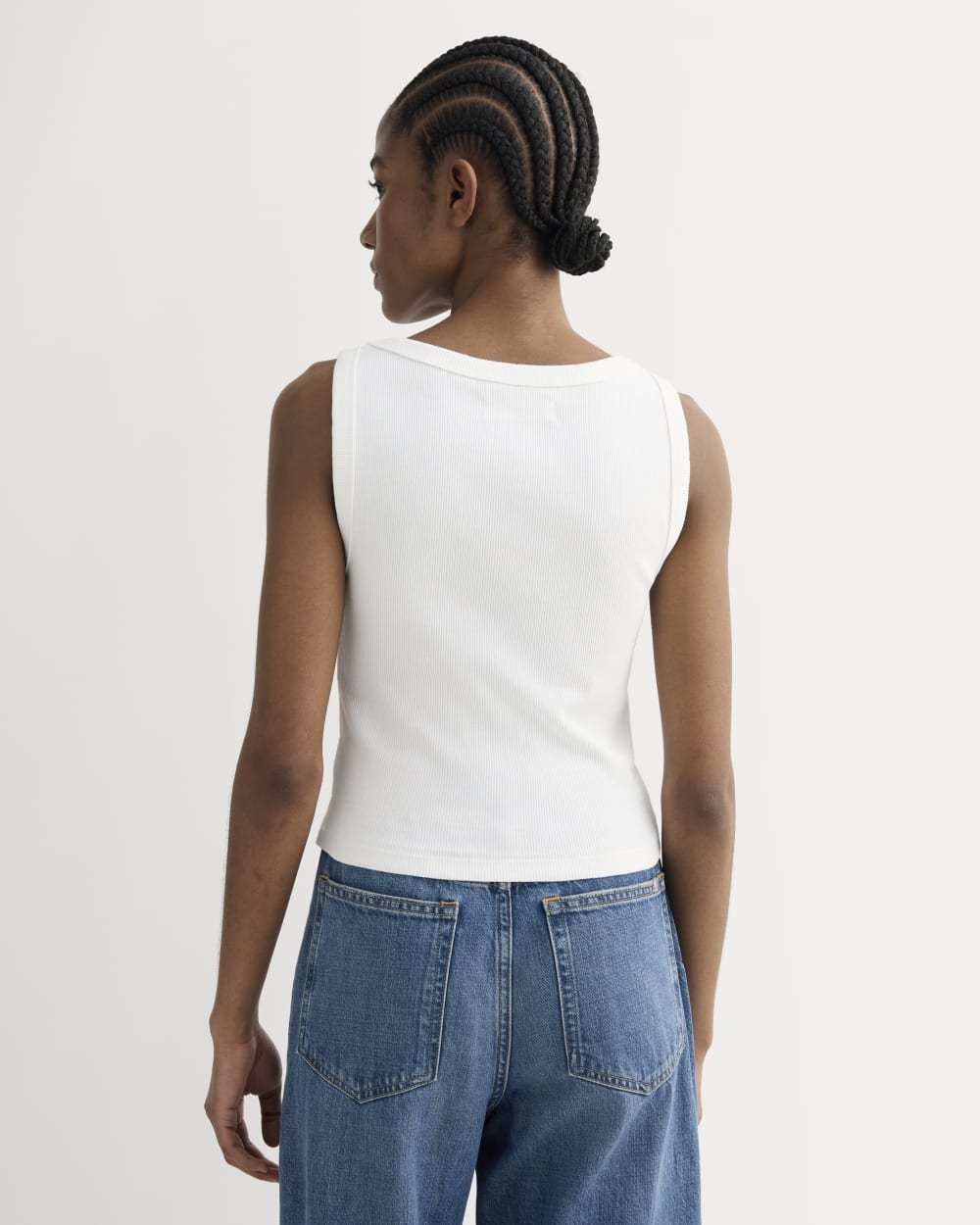 The Selfie Boatneck Tank | White – Everlane