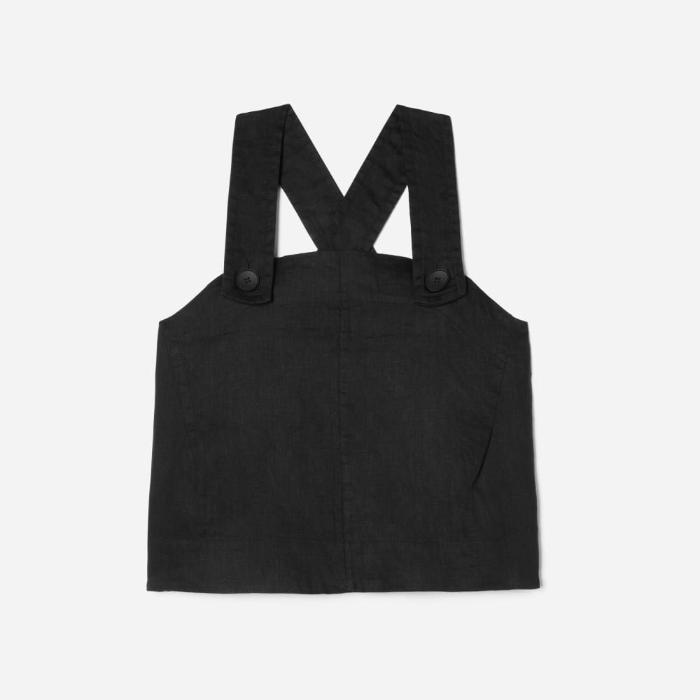 womens-apron-linen-tank-black | alt