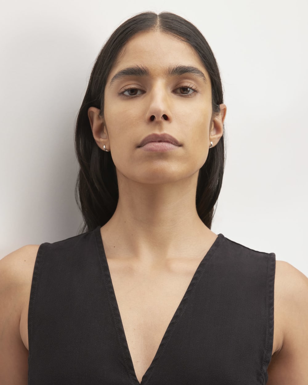 The TENCEL V-Neck Dress | Black Everlane The TENCEL V-Neck Dress | Black Everlane