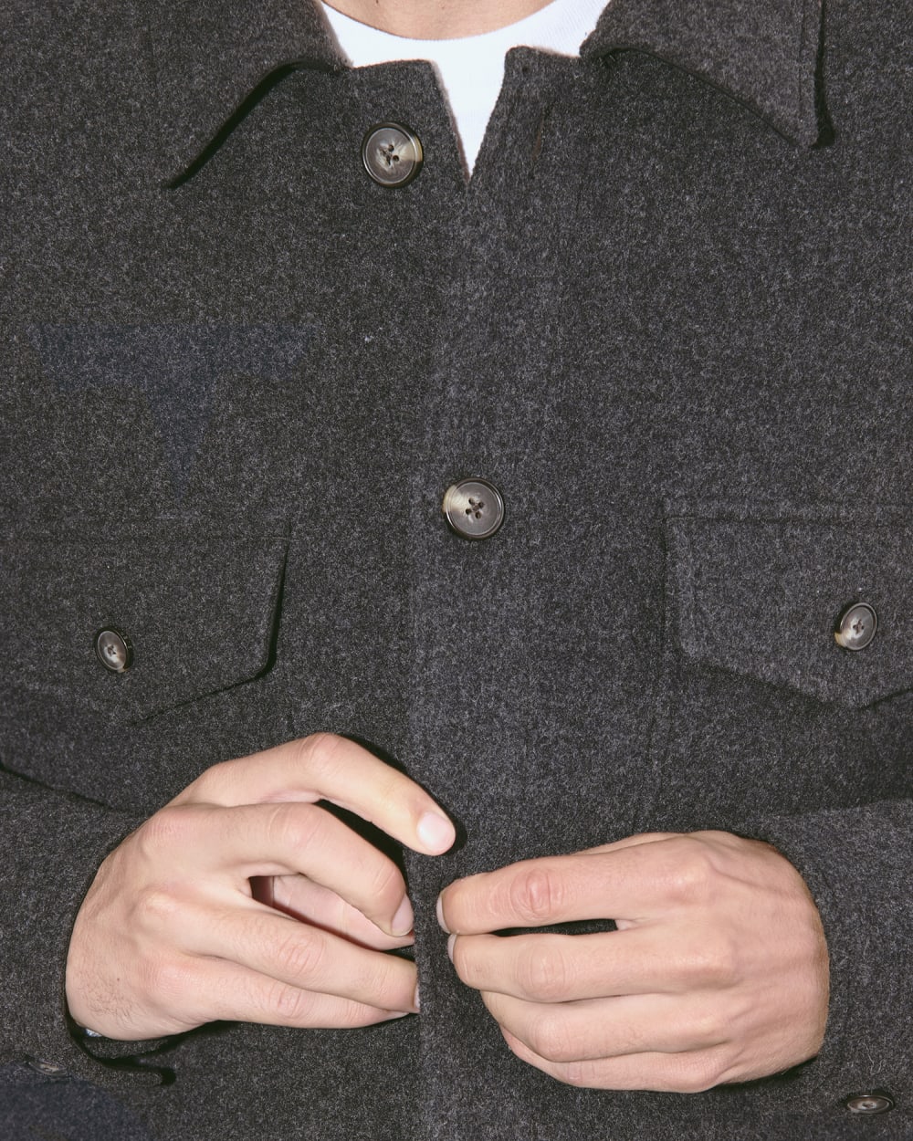 The Wool Overshirt | Heather Charcoal – Everlane