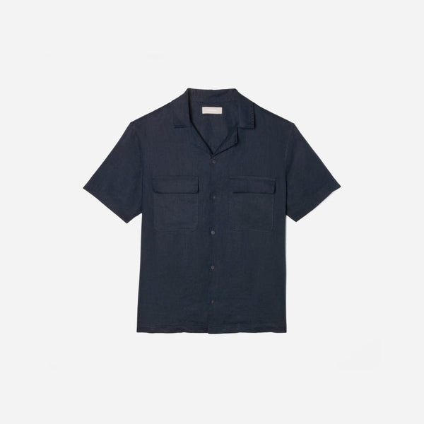 The Resort Shirt in Linen | Deep Navy – Everlane