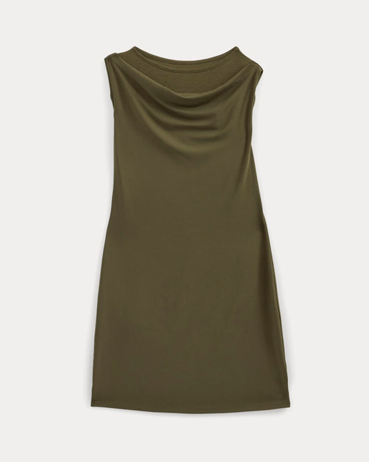 womens-cowl-neck-mini-dress-beech | alt