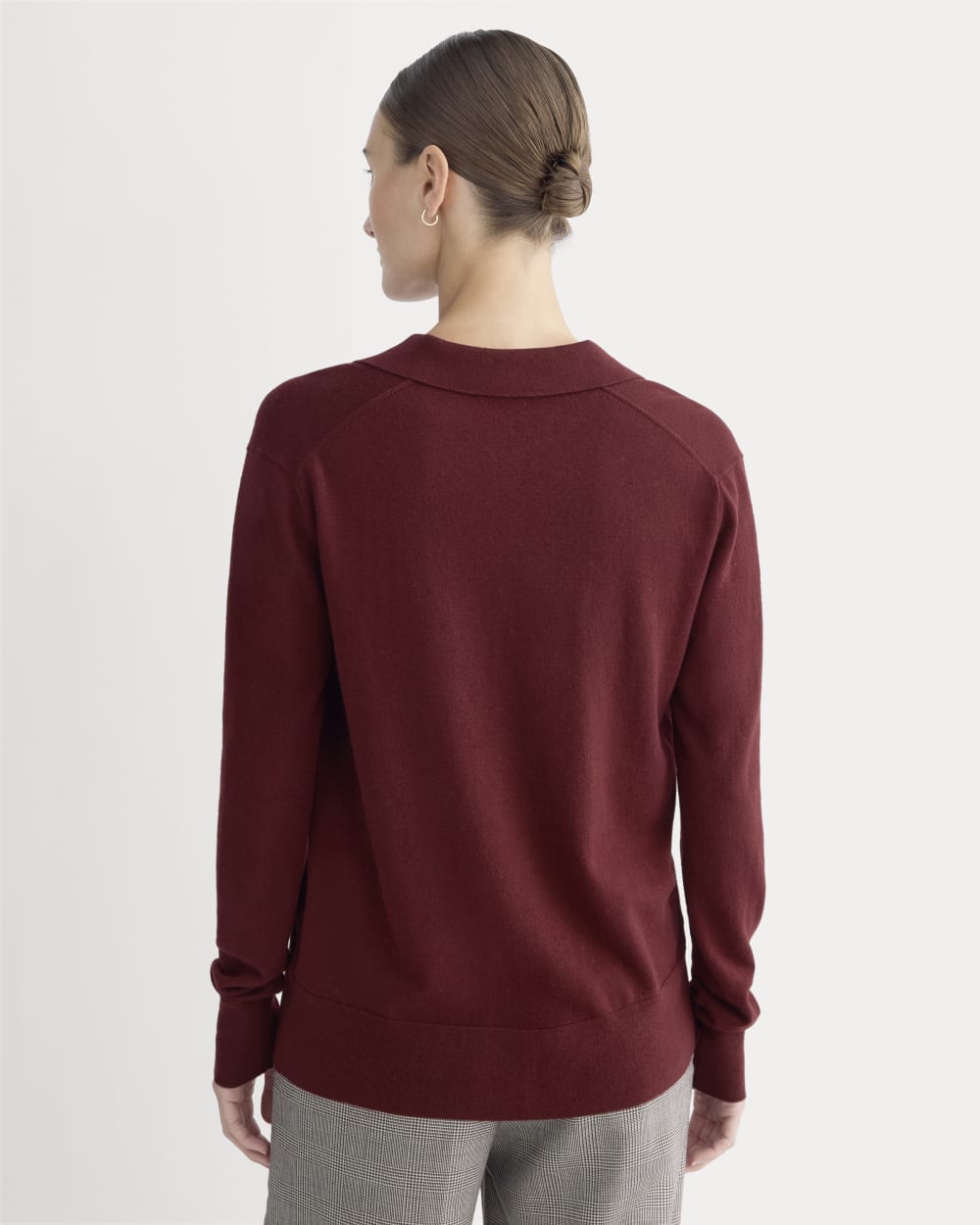 Oversized Polo Sweater in Cotton Merino | Deep Red – Everlane