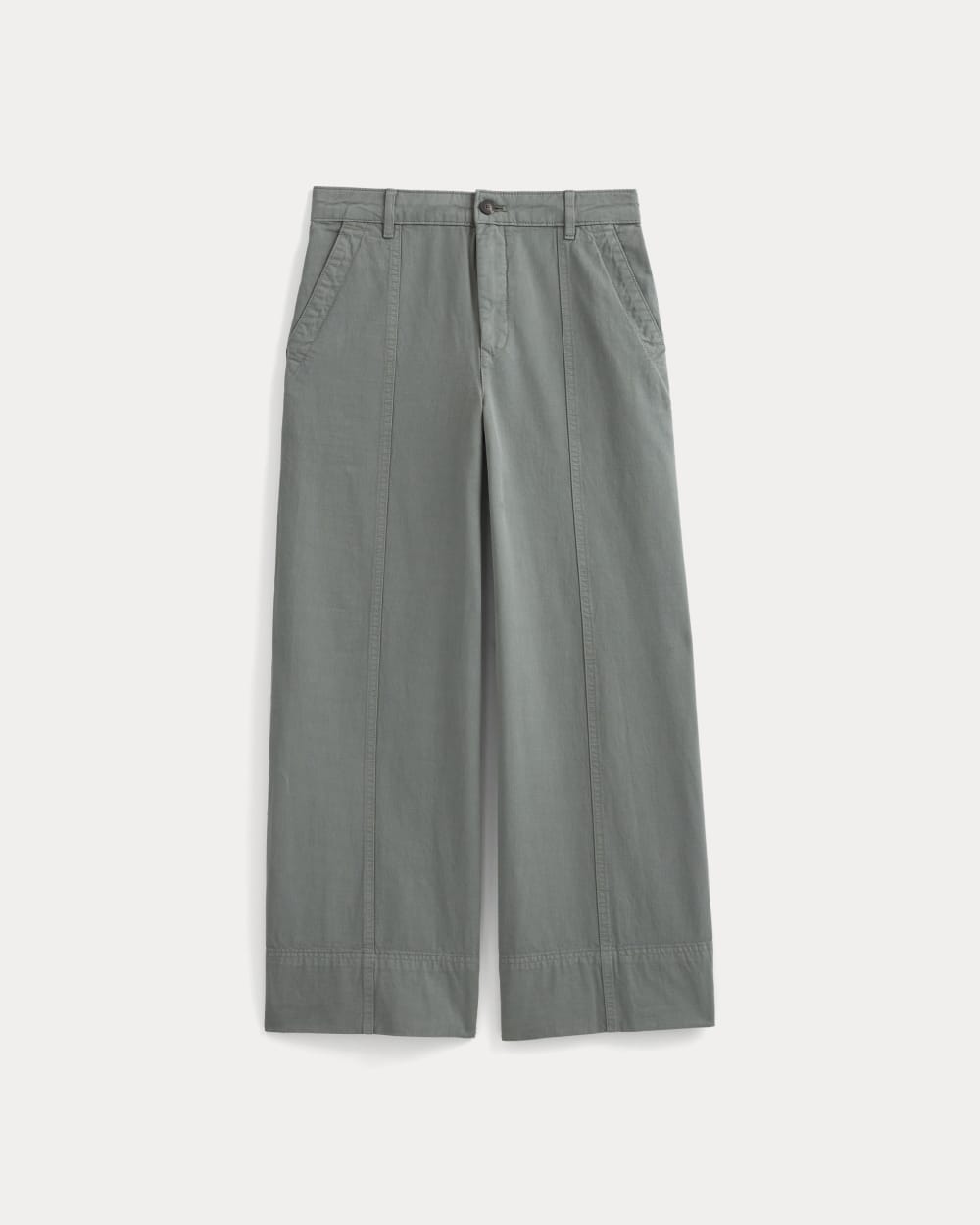 womens-seamed-wide-leg-pant-agave-green | alt