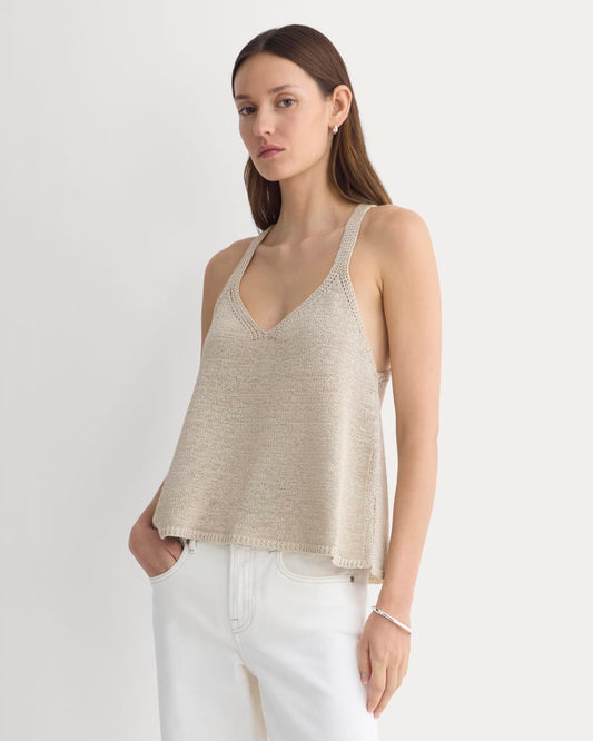 womens-racerback-v-neck-sweater-peyote | primary