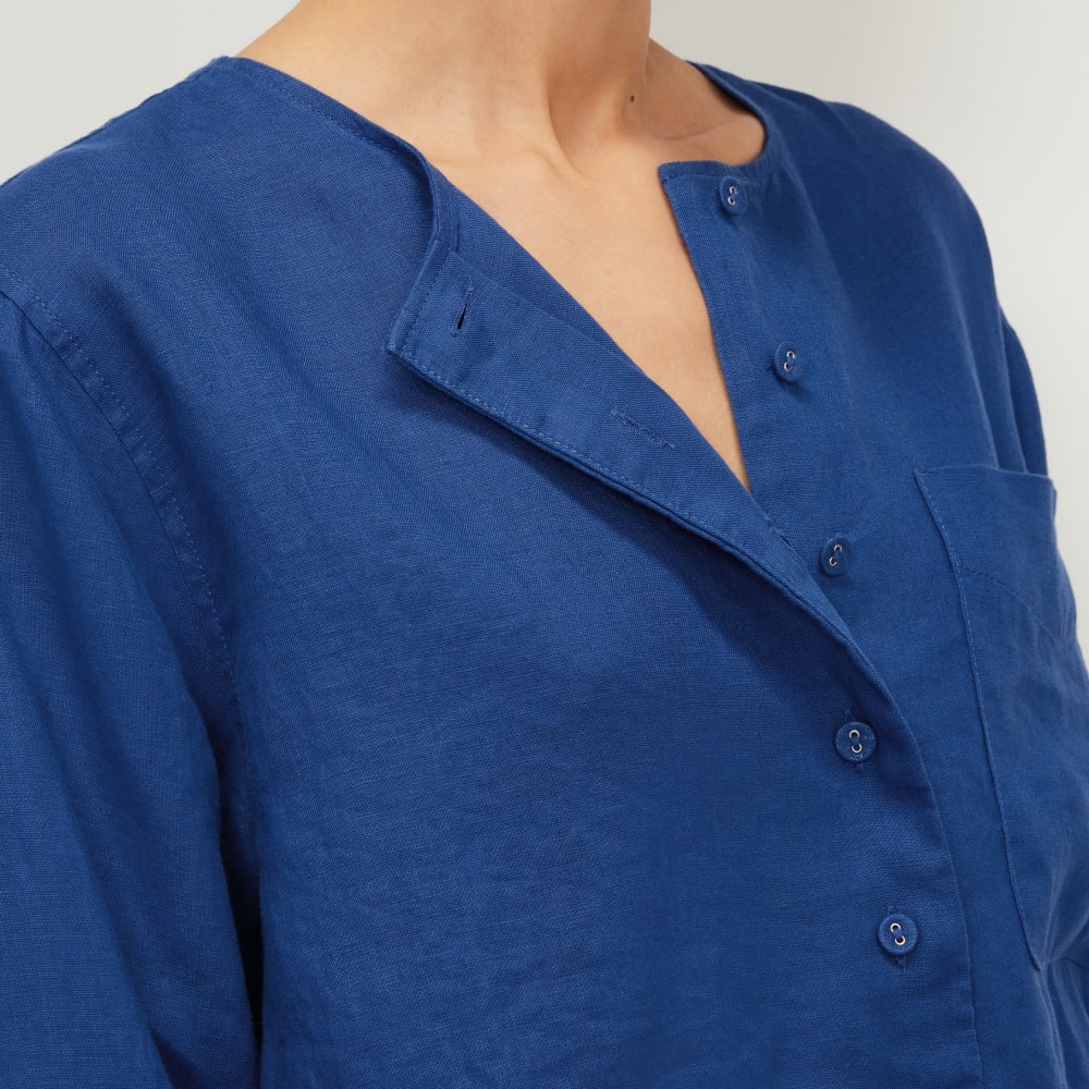 womens-linen-popover-shirt-mazarine-blue
