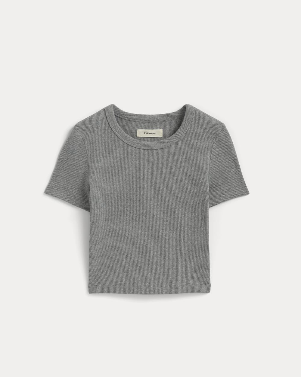 The '90s Rib Tee | Mid Heather Grey – Everlane