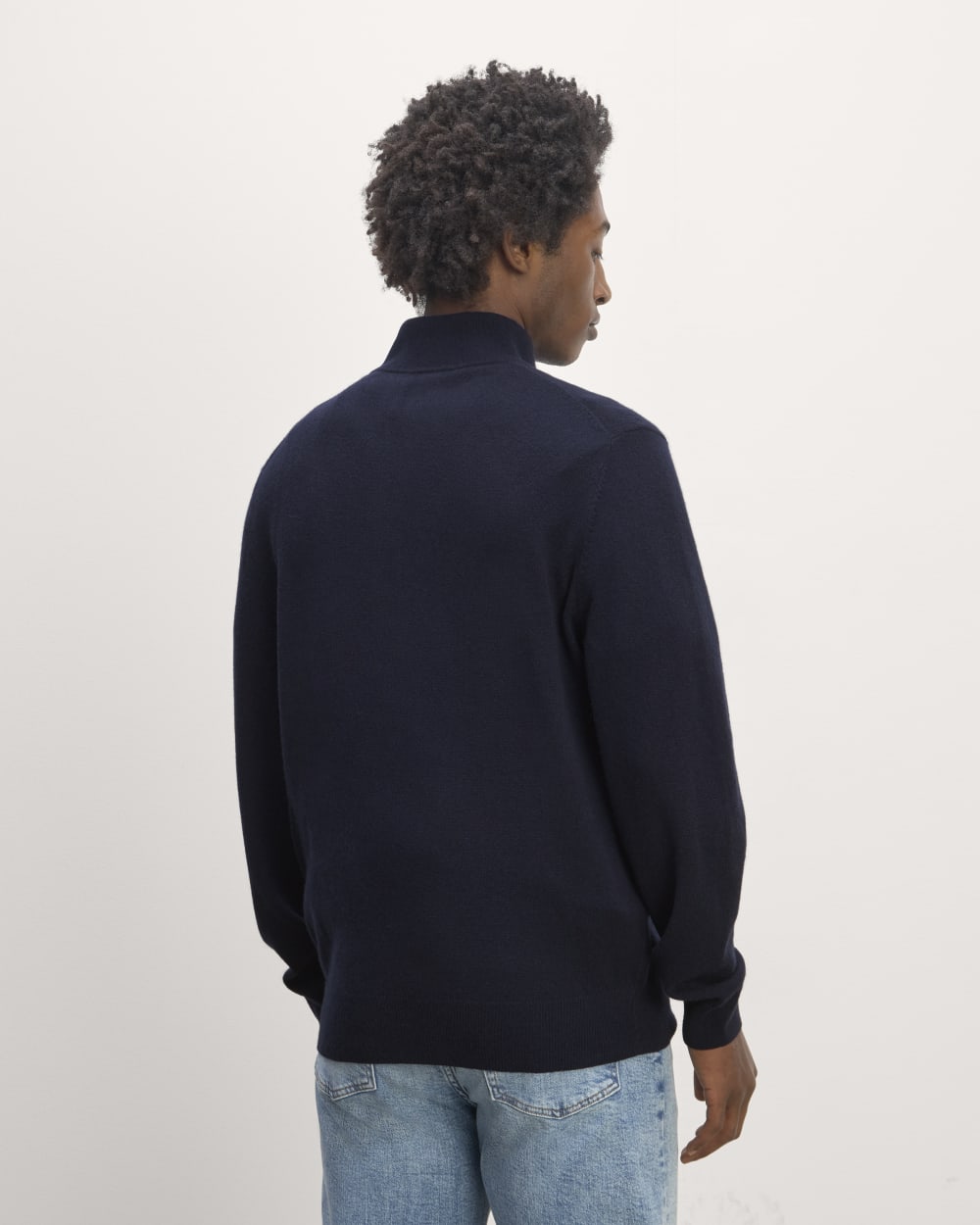 The Quarter-Zip in Cashmere | Navy – Everlane