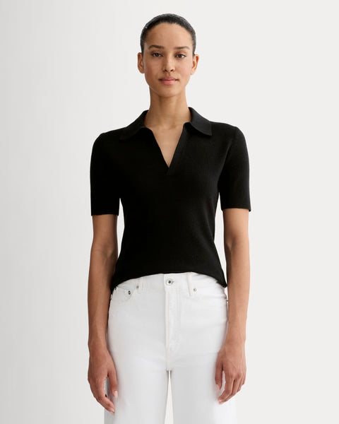 The Knit Polo | Black – Everlane