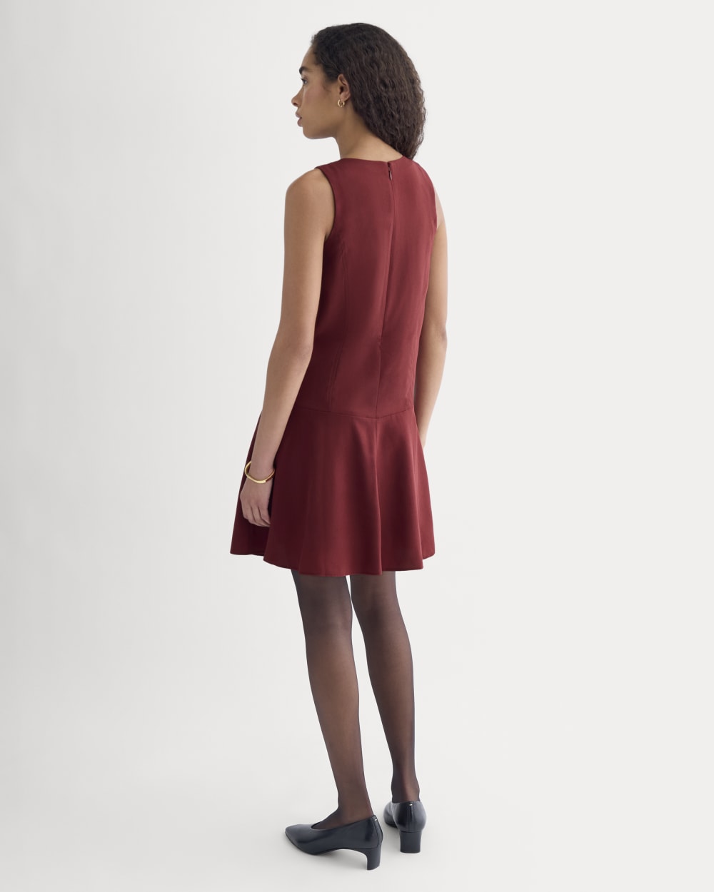 Everlane Drop Waist Mini Dress In Pomegranate, Size 4 Everlane Drop Waist Mini Dress In Pomegranate, Size 4