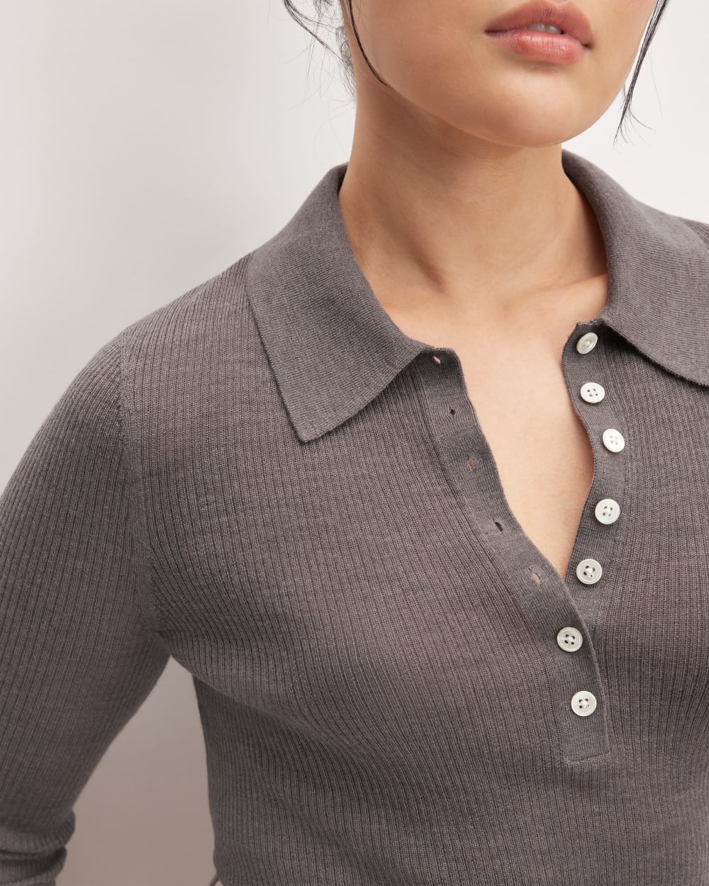 womens-ultrafine-merino-ribbed-polo-heather-cocoa