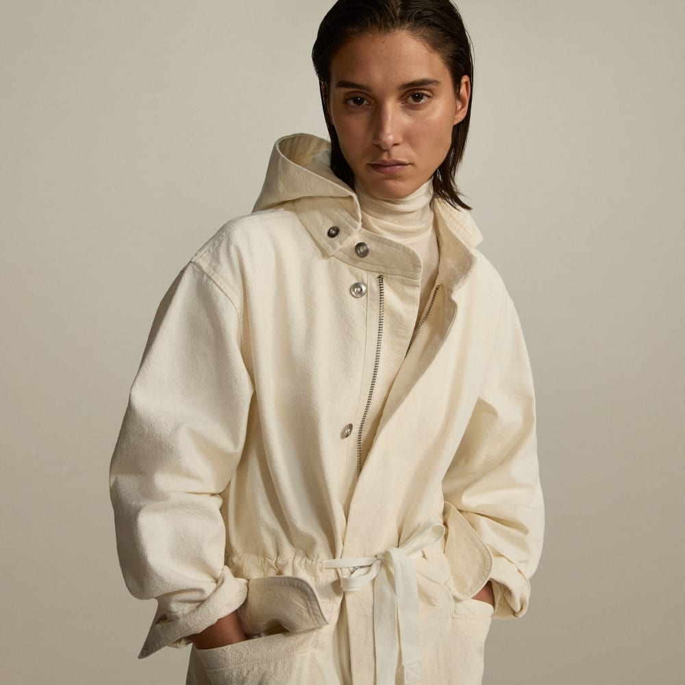 The Canvas Organic Cotton Parka | Bone – Everlane