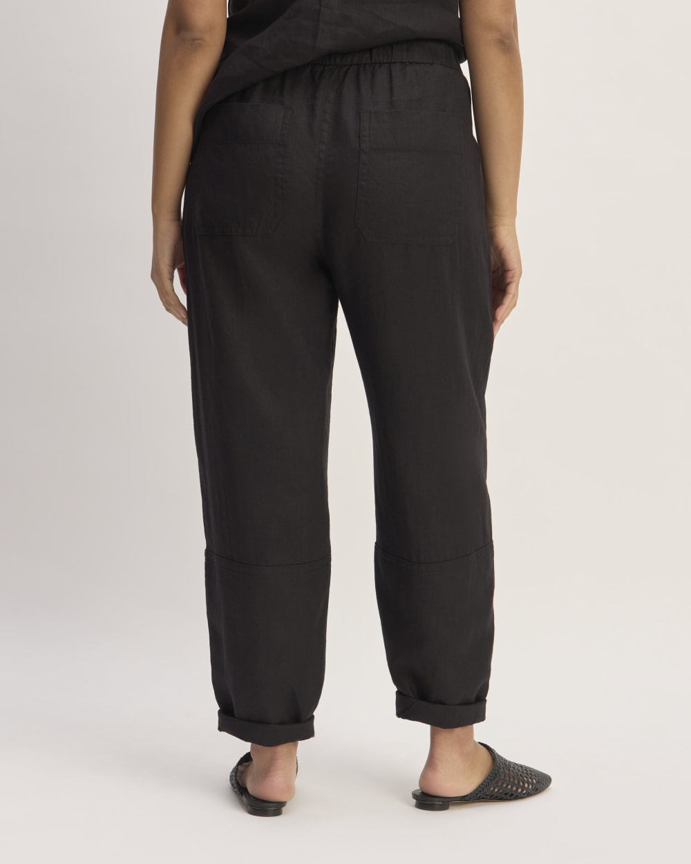 womens-linen-pull-on-barrel-pant-black