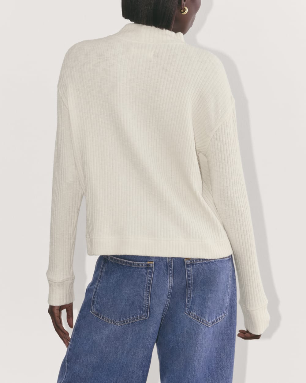 The Cozy Rib Funnel-Neck | Bone – Everlane